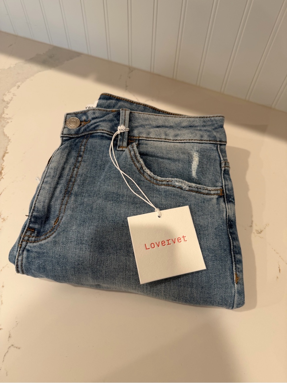 Loveivét Light Blue Wide Leg Jeans